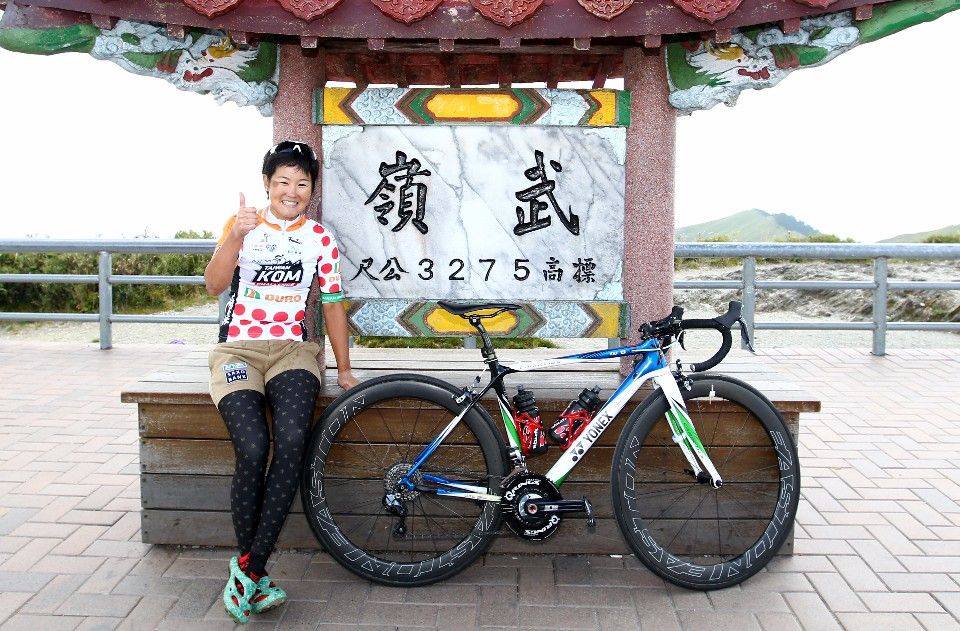 2013、2015台灣登山王女子組冠軍日本與與那嶺惠理。(中華民國自行車騎士協會提供)