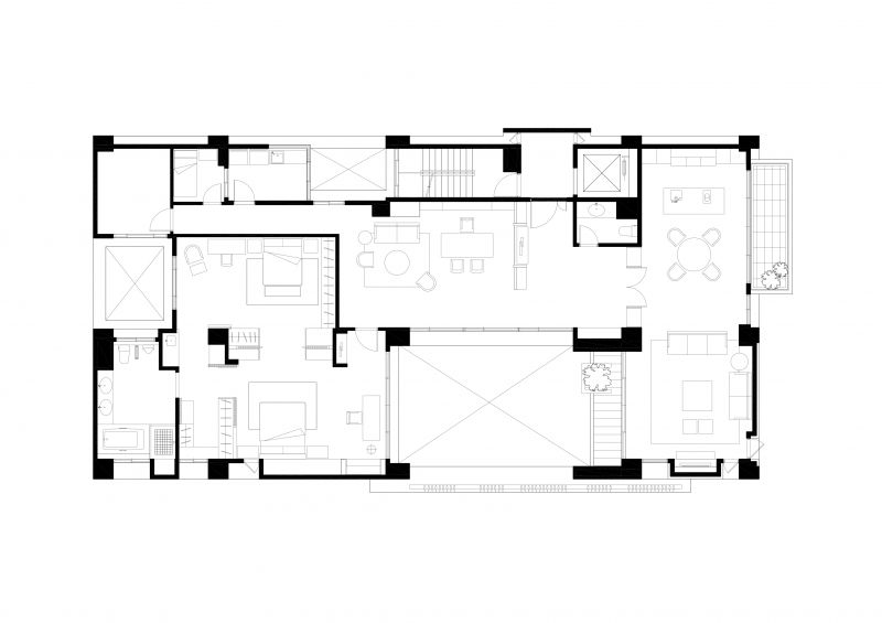 三層平面圖；圖面提供：張景堯建築師事務所