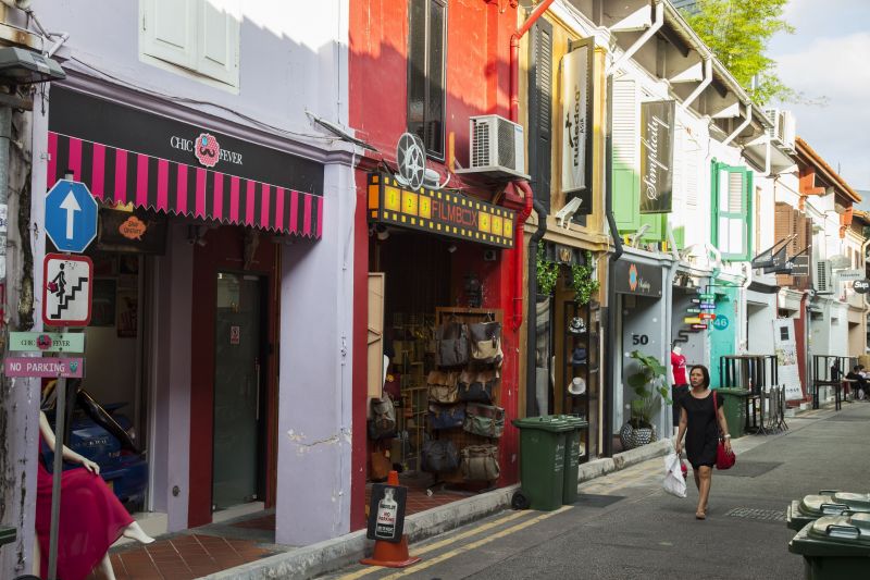 新加坡充滿設計與色彩的哈芝巷；蘇琨峰攝