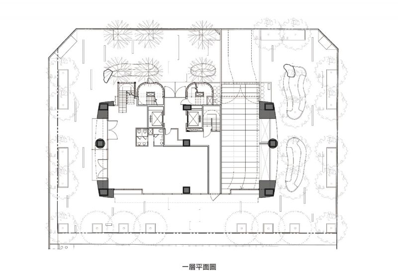 一層平面圖；圖片提供：陳傳宗建築師事務所