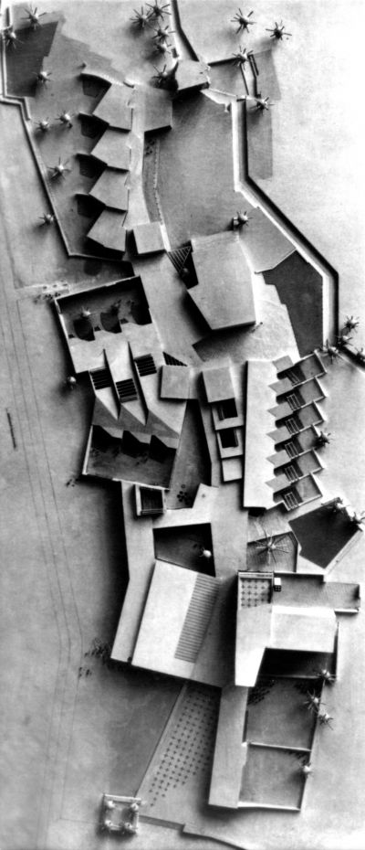 夏隆與李承寬，《達姆施塔特國民學校》，模型，Darmstadt，1951；圖片提供：田園城市