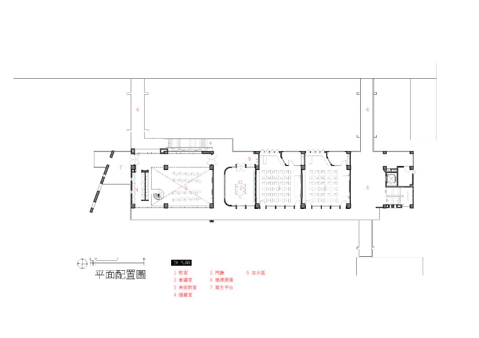 三層配置圖;圖片提供:繼光工務所+賴人碩建築師事務所