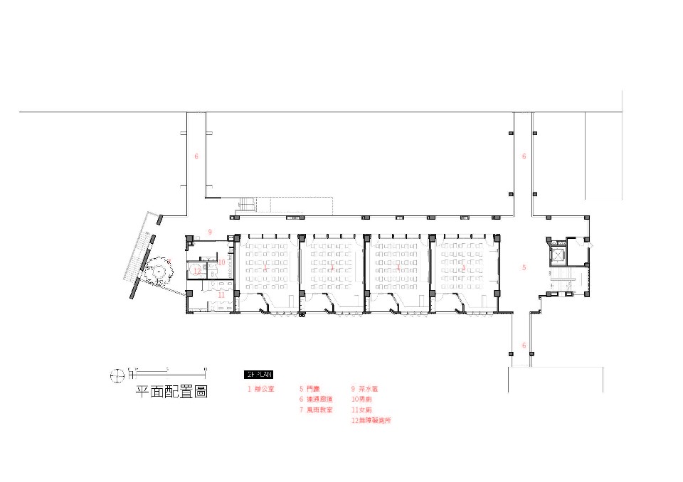 二層配置圖；圖片提供：繼光工務所+賴人碩建築師事務所