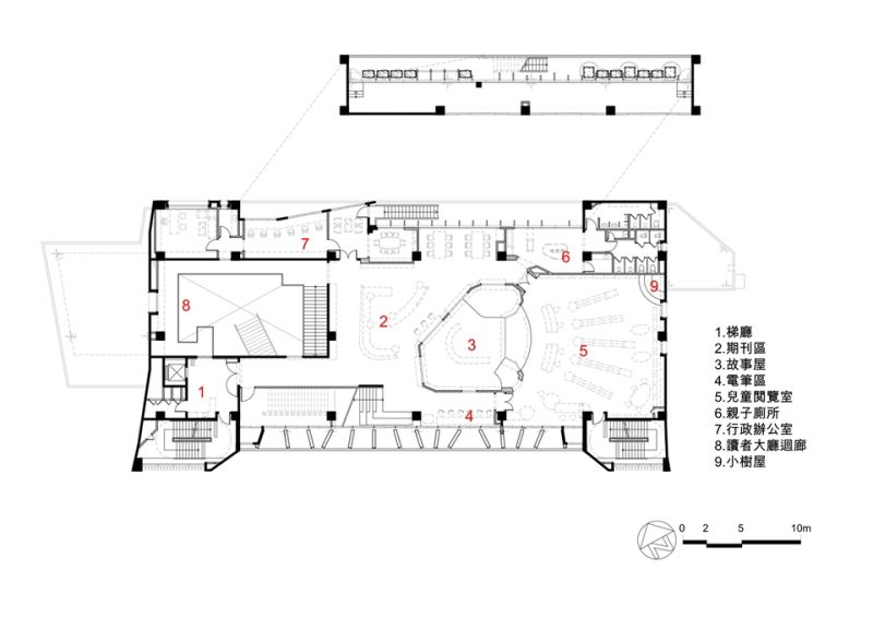 二層平面圖；圖面提供：CTLU_盧俊廷建築師事務所