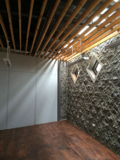陳列室施工過程；圖片提供：林祺錦建築師事務所