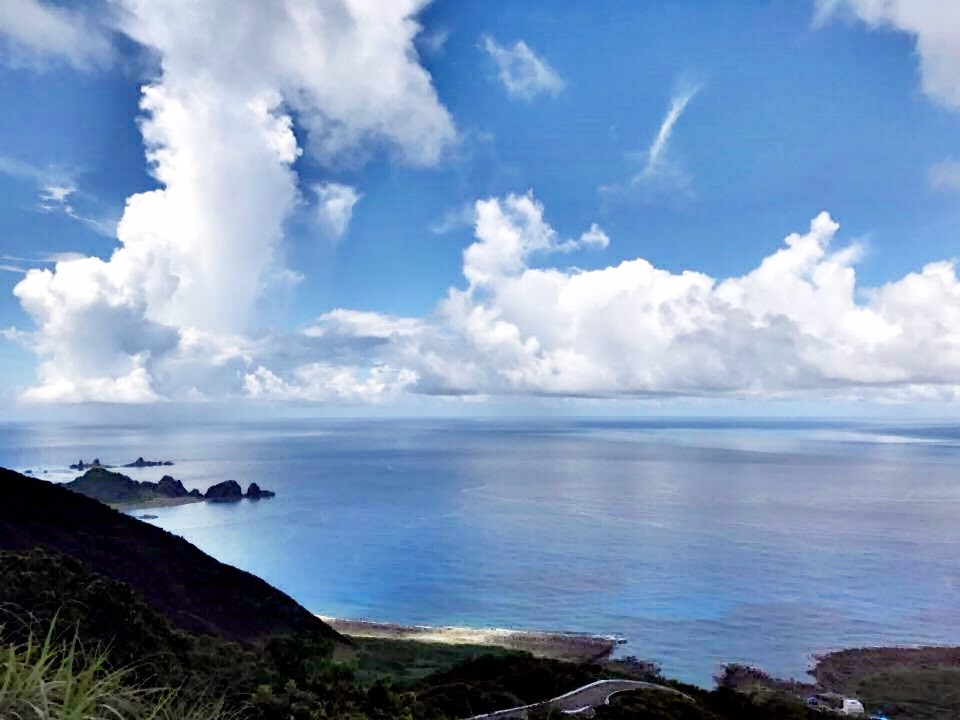 蘭嶼島上最佳觀景點在蘭嶼氣象站。（林郁姍／攝）