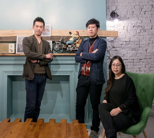黃巢設計+戴小芹建築師事務所團隊成員:戴小芹、黃建偉、黃建華(由右至左)