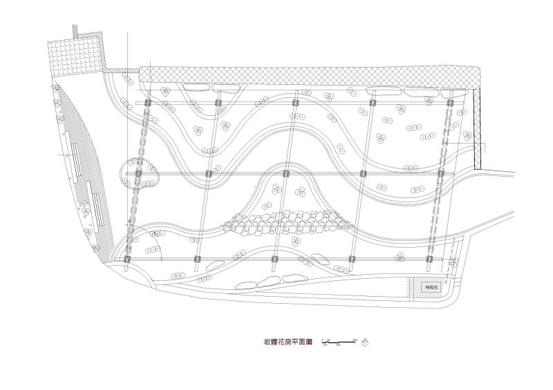岩體花房平面圖；圖片提供：林祺錦建築師事務所