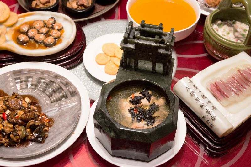 西海飯店的徽州名人宴。圖片來源:安徽繁體官網 http://bit.ly/1RrPEo8。