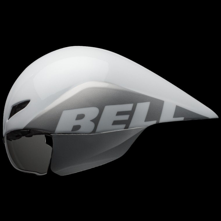 造型特殊的空氣力學計時帽 (取自BELL官網)