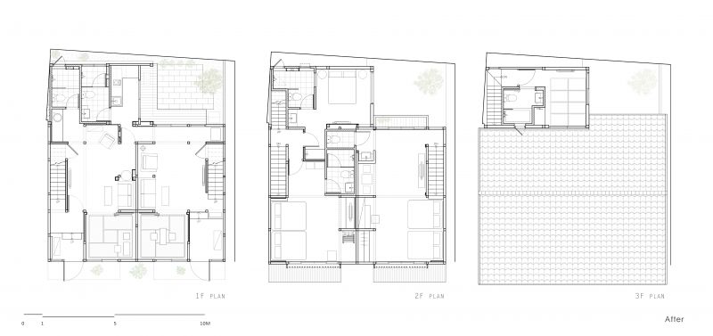 「青田居」改造後平面圖；圖片提供：大山建築與室內設計團隊
