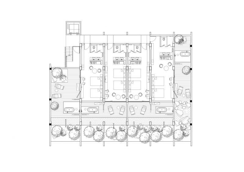 A棟一樓平面圖；圖面提供：楓川秀雅建築室內研究室
