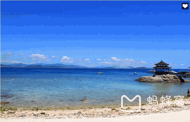 天海一色與純白的沙灘，是人們對蜈支洲島的第一印象。（圖片來源：翻攝自螞蜂窩）