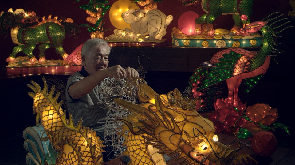 《美力台灣3D》劇照-花燈製作師傅蕭在淦／圖 牽猴子提供