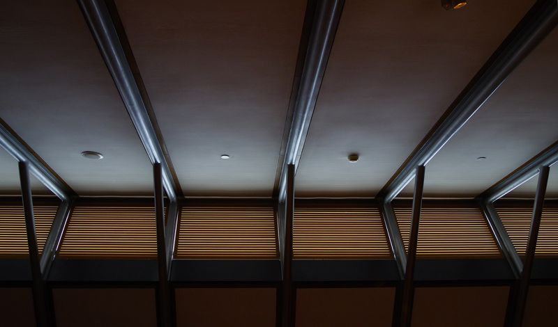 展廳室內的採光天窗；攝影：王進坤