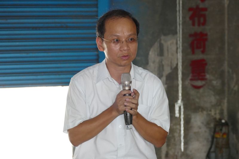 臺灣港務股份有限公司基隆港務分公司工程處沈光青處長;攝影/蘇國輝