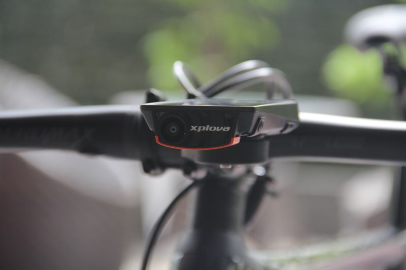 Xplova X5提供移動攝影技術，記錄騎乘時的分分秒秒。(蔡克辰攝)