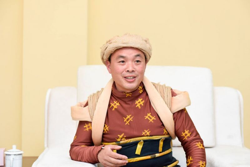 楊興勇也是演員，對於能夠成為「印象武隆」的演出者，他感到相當榮耀。（攝影：Ryan Ko、Tiffany Ku）
