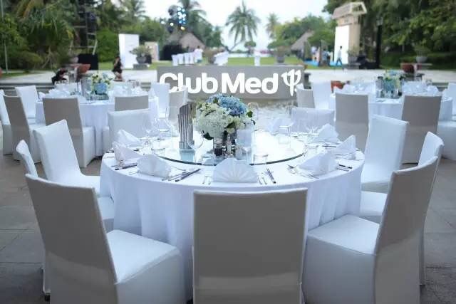 開幕晚宴優雅呈現Club Med的地中海情致。（照片提供：Club Med三亞度假村）