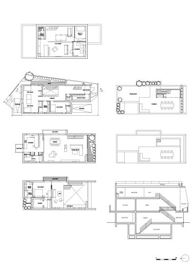 ARK HOUSE平面圖暨剖面圖；圖面提供：KEIJI ASHIZAWA DESIGN／田園城市文化事業