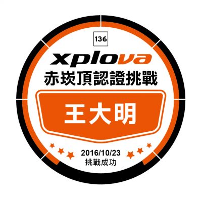 認證獎牌將放上您的大名,紀念價值倍增。(此為設計示意圖,將以現場贈品為主)