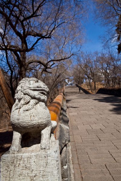 來福陵務必登上108級石臺階祈求吉祥順遂。