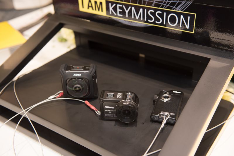 KeyMission 360、KeyMission 170、KeyMission 80三台隨身型的運動相機 圖攝/林亦倫