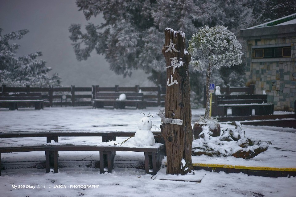 太平山雪景 圖攝/鄭傑森提供