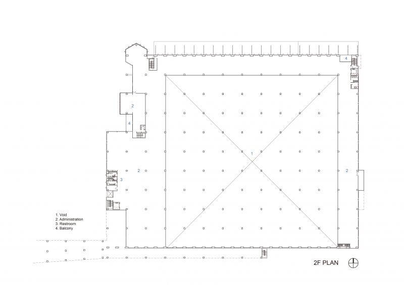 二層平面圖；圖面提供：張哲夫建築師事務所