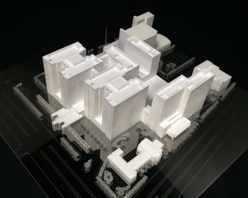 台大醫院模型;圖片提供/國立臺灣科技大學設計學院