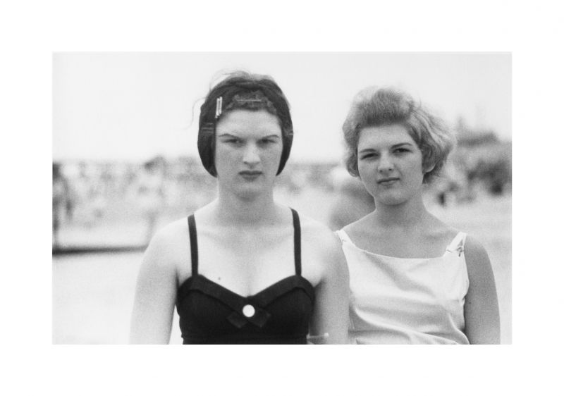 Two girls on the beach, Coney Island, N.Y. 1958 via https://fraenkelgallery.com