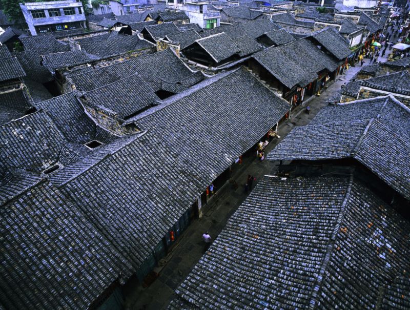 重慶保存良好的龍潭古鎮。(圖片來源 http://bit.ly/2eursSK)