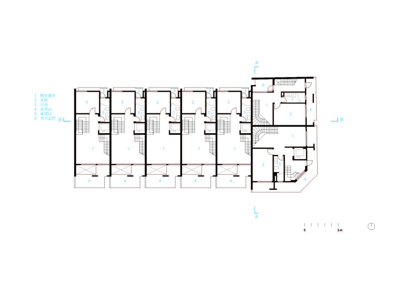 二層平面圖；圖片提供：沈庭增建築師事務所
