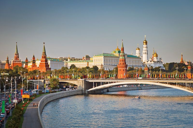 莫斯科著名的克里姆林宮及紅場為俄羅斯權力中心的象徵。（圖片來源：123RF）