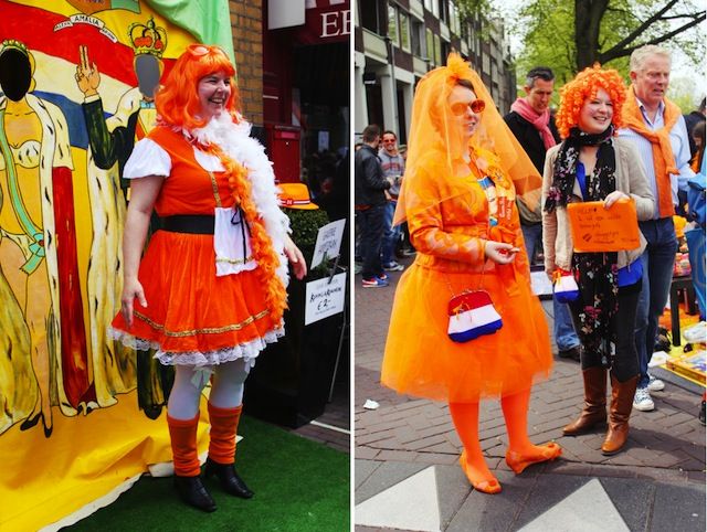 每個人精心打扮，要橘得有特色，連婚紗也要橘色。（（圖片來源：flickr CC@Deepa Paul）