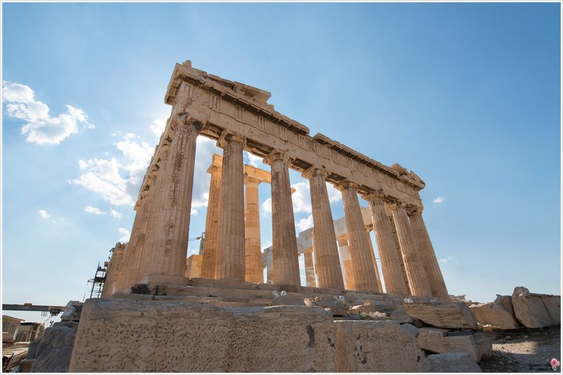 在希臘文中意為「在高處的城市」的雅典衛城(Acropolis, Athens)，可說是「希臘全盛時期」的建築藝術代表／楊安生提供