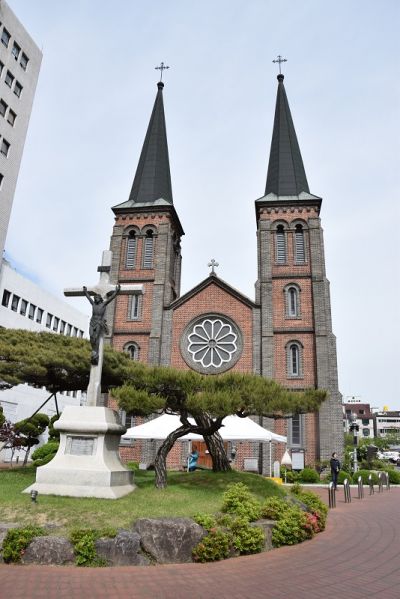 韓國最早歐式建築之一「桂山聖堂」。（圖片來源：方雯玲攝）