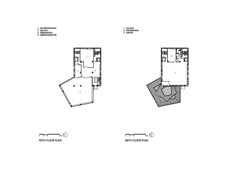 五層及六層平面圖；圖片提供：黃明威建築師事務所