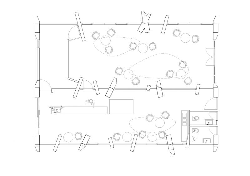B棟平面圖；圖面提供：楓川秀雅建築室內研究室