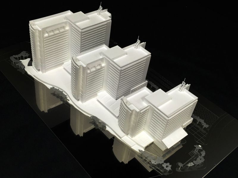 南軟園區二期工程模型;圖片提供/國立臺灣科技大學設計學院