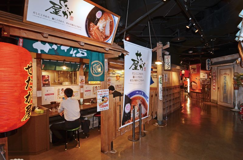 位於札幌車站ESTA大樓10樓，聚集著北海道各地的知名拉麵店。