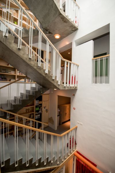 樓梯空間；圖片提供：傅域設計