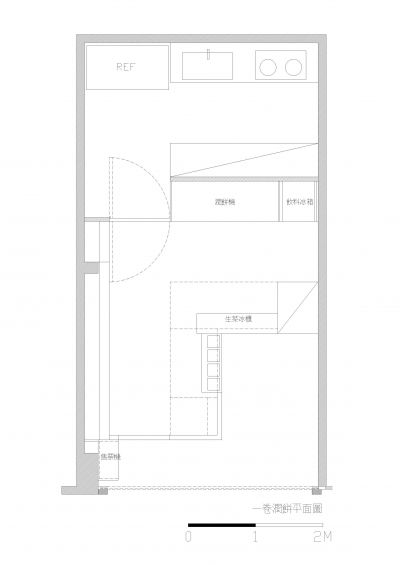 一卷潤餅平面圖；圖片提供：哈塔阿沃建築設計事務所