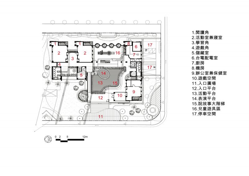 一層平面圖；圖片提供：CTLU_盧俊廷建築師事務所