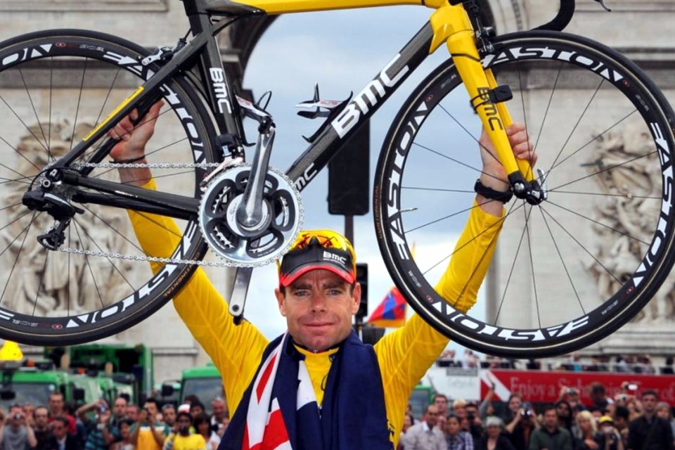 2011年環法大賽黃衫得主澳洲〝冏爺〞卡德?伊文斯(Cadel Evans)將挑戰台灣登山王。(BMC車隊提供)