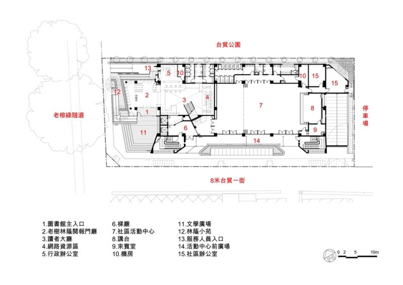 地面層全區配置圖；圖面提供：CTLU_盧俊廷建築師事務所
