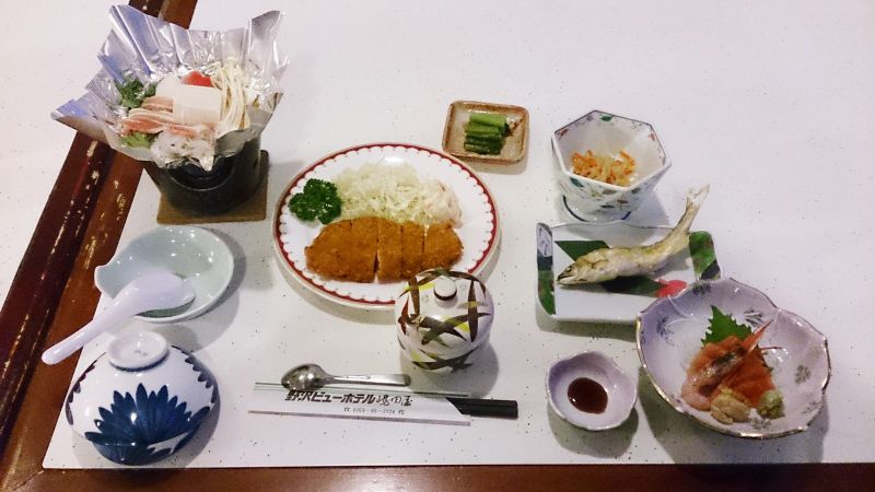 晚餐的會席料理。(photo by 阿福)