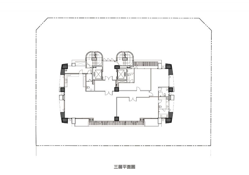 三層平面圖；圖片提供：陳傳宗建築師事務所