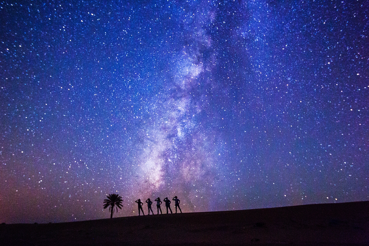 撒哈拉沙漠星空。圖片來源｜張逸帆提供