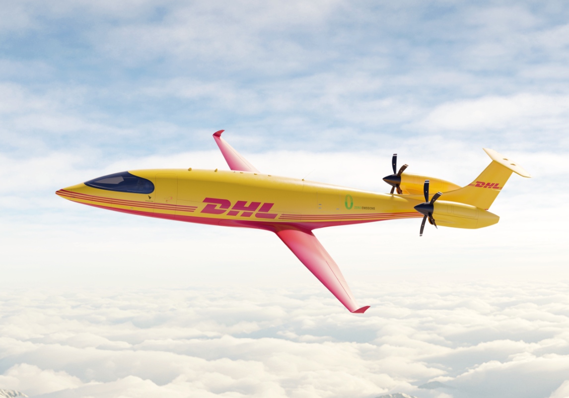 DHL Express實現航空電動化採購電動貨機。圖片來源｜DHL提供